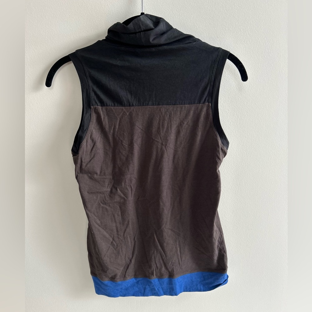 Theory Color Block Sleeveless Tank With High Neck… - image 3